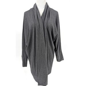 Torrid Super Soft Rib Shawl Collar‎ Straight Front Open Front Cardigan Gray L/XL